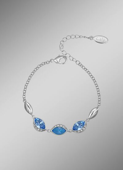 Funkelnde Eleganz in Blau &ndash; Armband mit Swarovski-Kristalle 