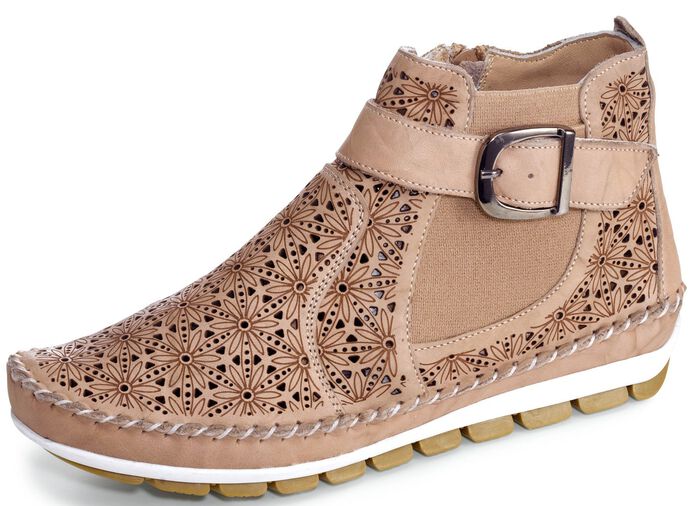 Gemini, sommerliche Damen-Stiefeletten, Weite G, mit herausnehmbarem Fu&szlig;bett 