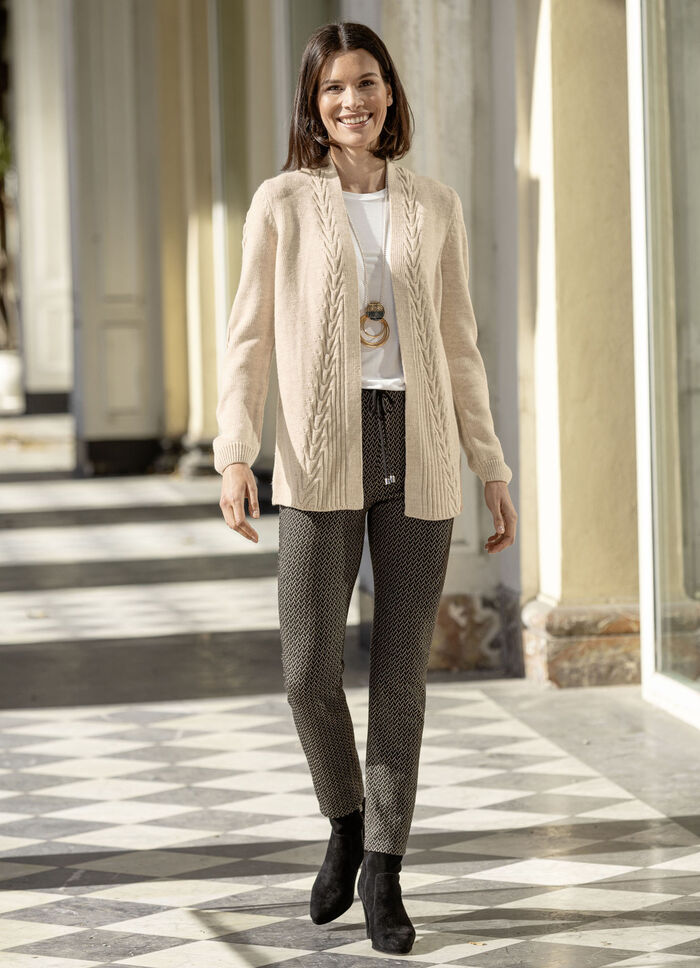Strickjacke mit dekorativer Struktur 