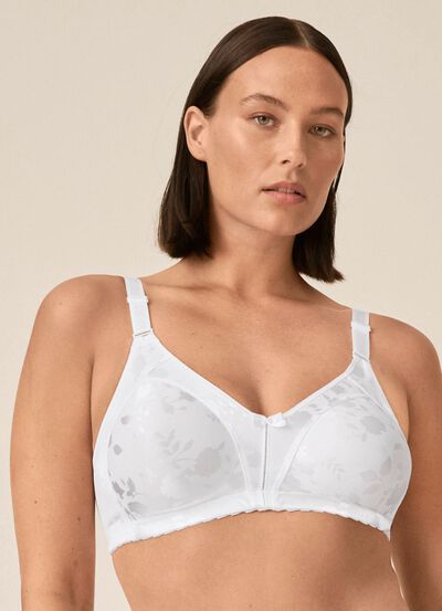 Naturana Minimizer-BH mit dezent gl&auml;nzendem Floraldruck 