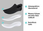Komfort-Sliding Sneaker mit Stretch-Fit Passform 