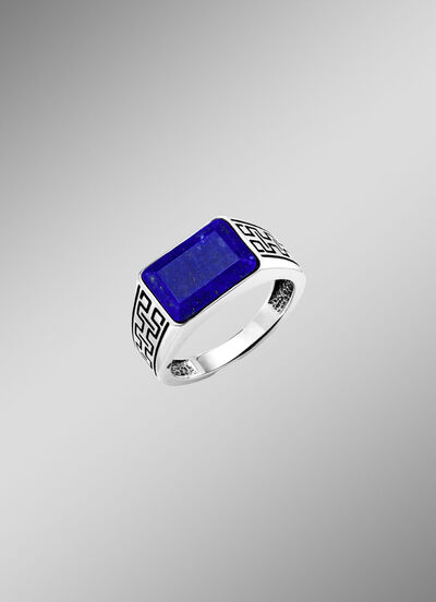 Herrenring mit Lapislazuli  