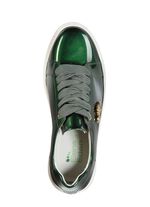 ELENA EDEN Sneaker aus Lackleder mit edlem Metallschmuck 