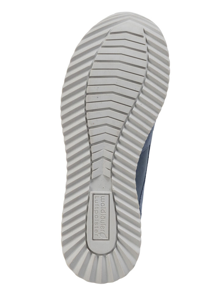 Waldläufer Schnürschuh aus teilweise geprägtem Nubukleder JEANS
