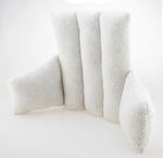 Kuscheliges R&uuml;ckenkissen WEISS