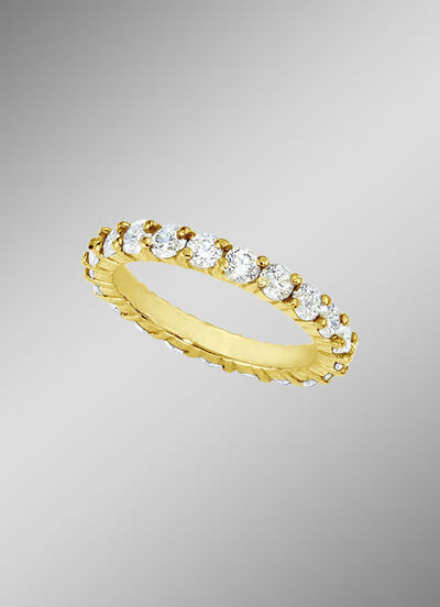 Memoire-Brillantring mit ca. 16 Brillanten  Memoire-Brillantring mit ca. 16 Brillanten