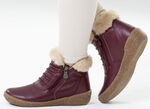 ELENA EDEN, gefütterte Damen-Boots, Winterschuhe, Weite G, mit herausnehmbarem Fußbett BORDEAUX