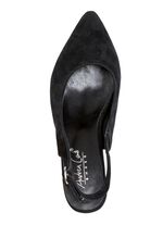 Andrea Conti Sling-Pumps aus weichem Samt-Chevreauleder 