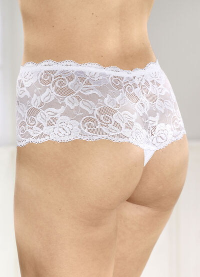 Dreierpack String-Pants aus elastischer Spitze 