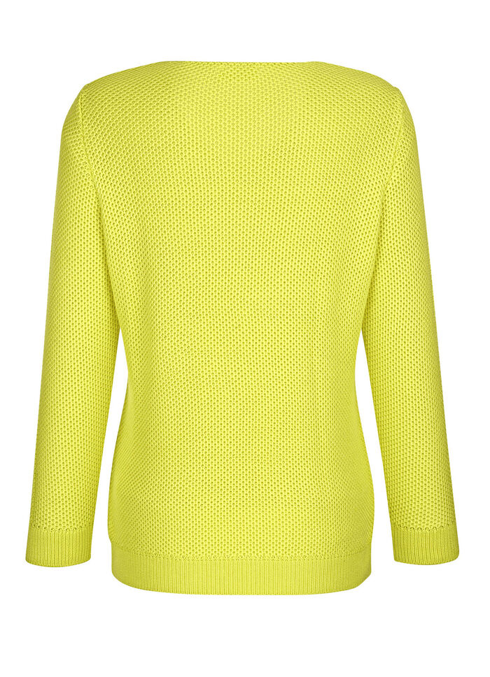 Pullover in dekorativer Struktur 