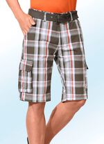 Bermudas mit G&uuml;rtel und Cargotaschen in 2 Farben 