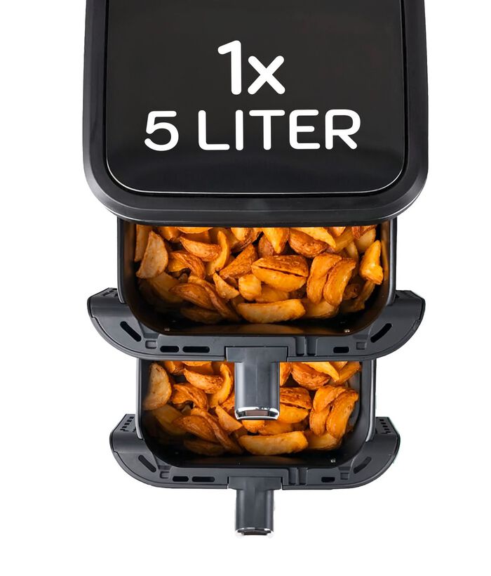 Digitale Doppelkammer-Hei&szlig;luftfritteuse 