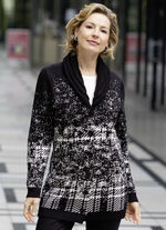 Strickjacke in Jacquard-Dessin 