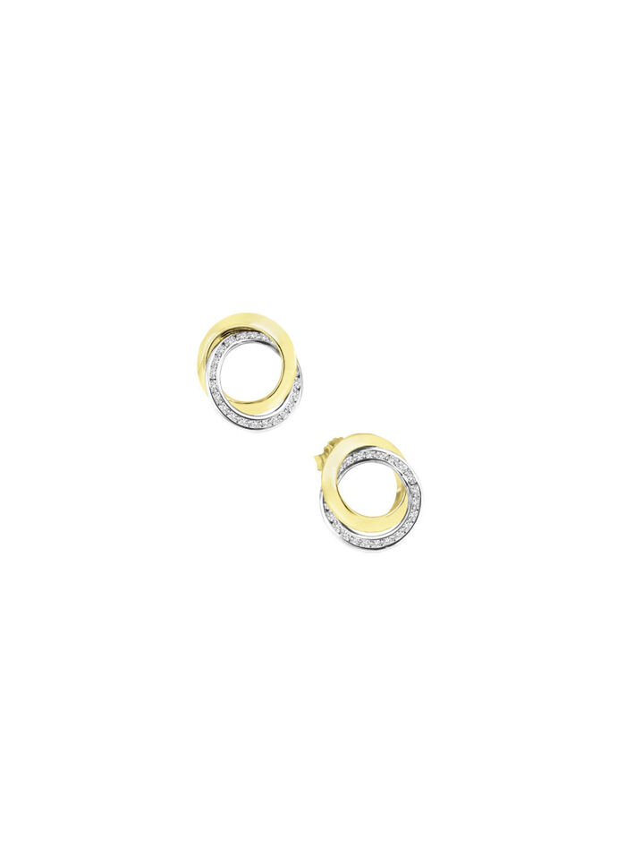 Zarte Eleganz: Ohrstecker mit synth. Zirkonia 